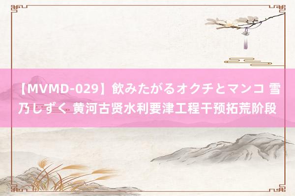 【MVMD-029】飲みたがるオクチとマンコ 雪乃しずく 黄河古贤水利要津工程干预拓荒阶段