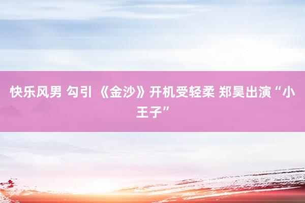 快乐风男 勾引 《金沙》开机受轻柔 郑昊出演“小王子”